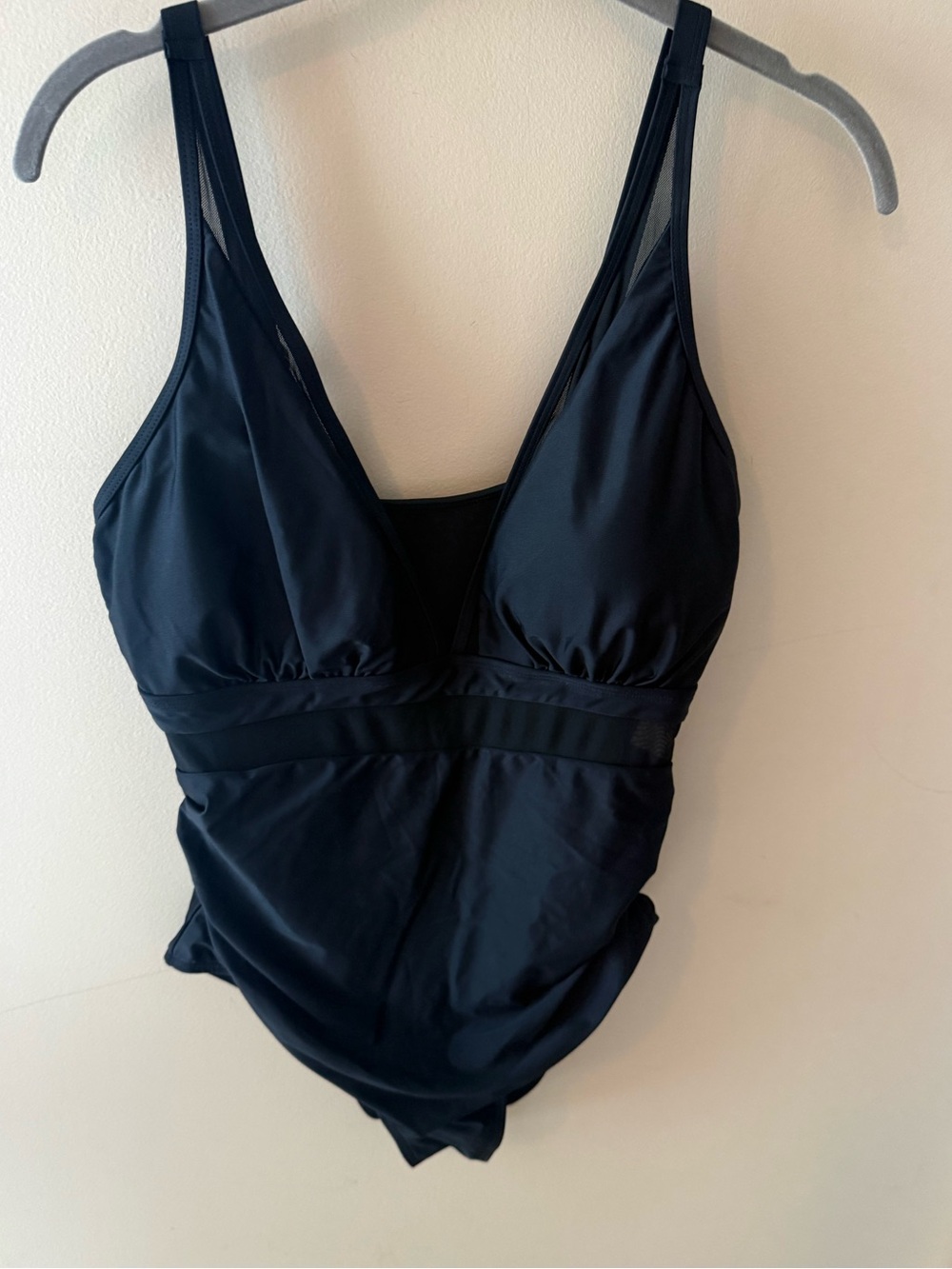Cupshe swim One Piece black Mesh Swimsuit size XL